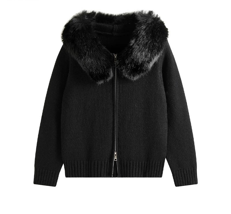 "Emilia" Fur Cardigan