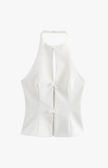 "Bonnie" Top mit Schleifen