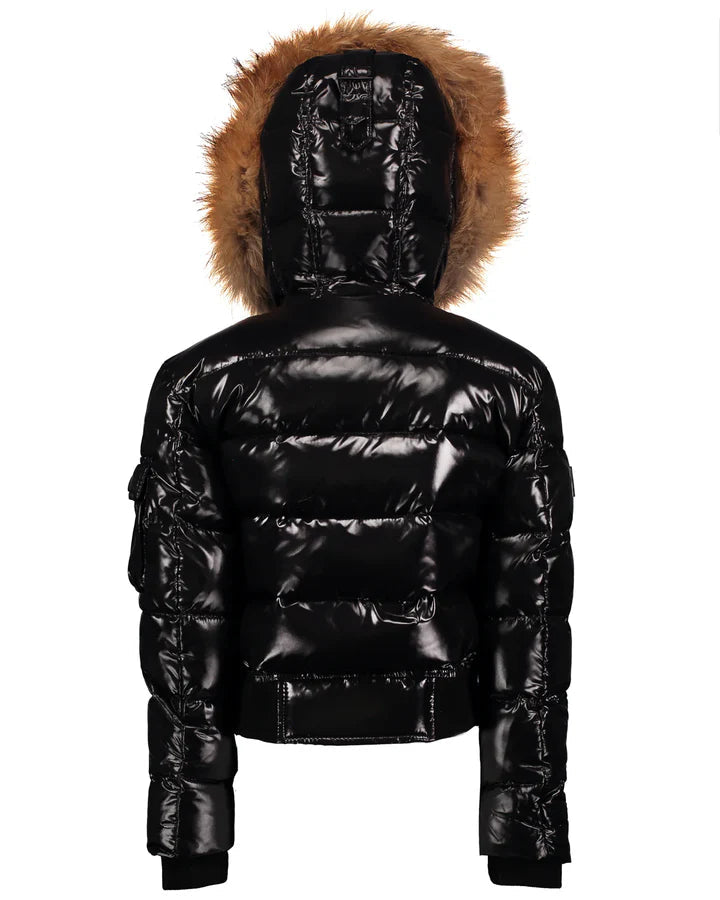 "Feline" Pufferjacke mit Fell