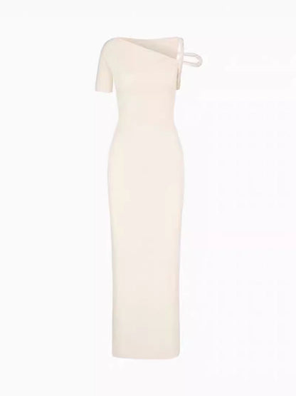 "Lamya" One-Shoulder-Maxikleid