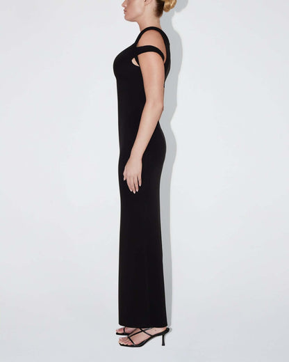 "Lamya" One-Shoulder-Maxikleid