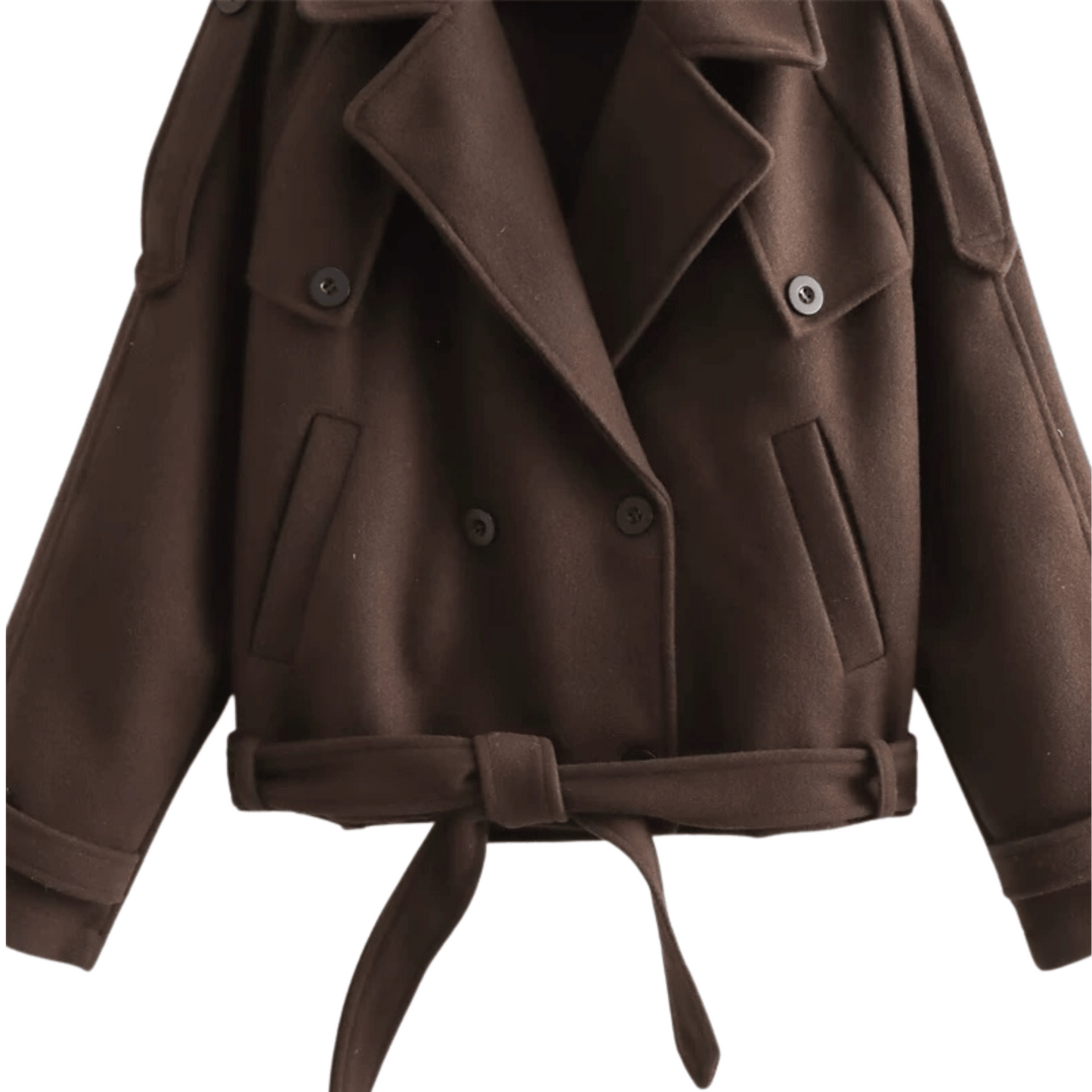 "Brianna" Cropped Trenchcoat