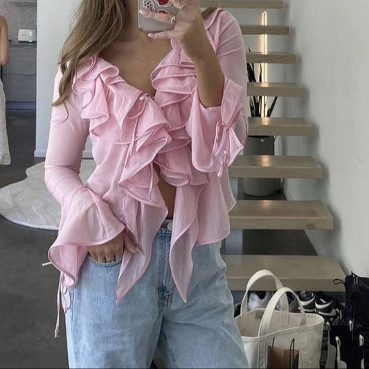 "Sophie" Rüschenbluse