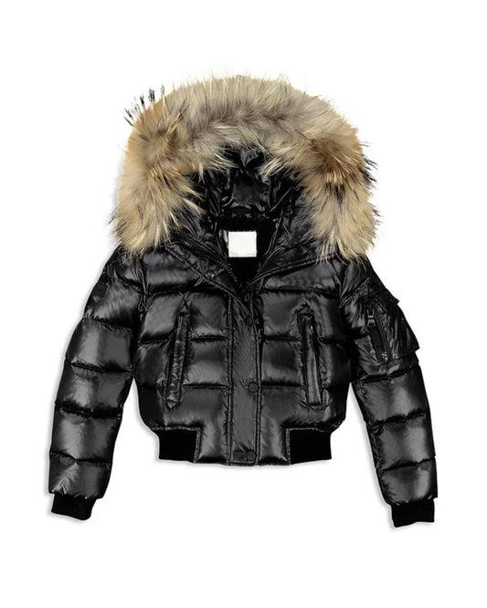 "Feline" Pufferjacke mit Fell