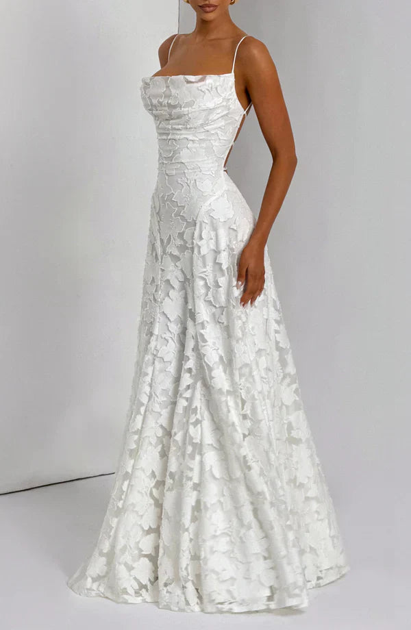 "Floral Lace" Maxikleid
